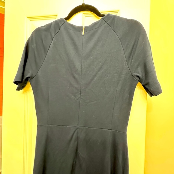 Draper James navy blue midi dress with gold button details.  Size Medium - Picture 5 of 10